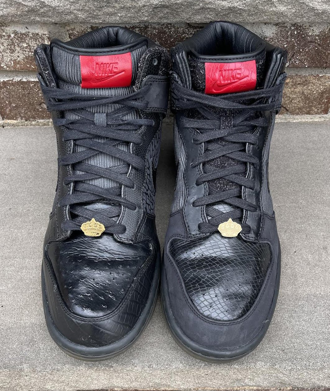Nike Dunk Hi Premium QS Black / Black Varsity Red (Size 10.5 Nike Dunk Hi Premium QS Black / Black Varsity Red (Size 10.5